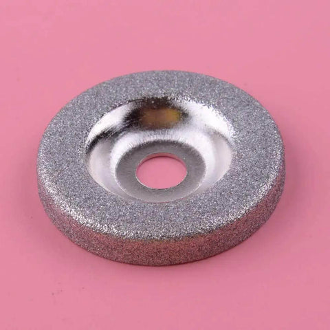 50mm Diamond Grinding Wheel Circle Disc For Tungsten Steel Milling Cutter Tool Sharpener, silver metal, on pink background