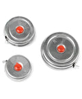 Top Shelf Stainless Steel Tape Measure For Woodworking And Diy Jobs With Dead On One Millimeter Accuracy, three sizes shown.