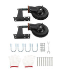Heavy Duty 8 Inch Fence Gate Wheel Roller With Silent Rubber Tread And Bulletproof Steel Core Quick U Bolt install replacement caster parts and accessories.