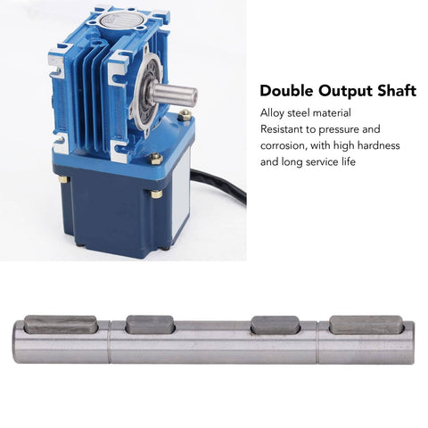 Dual Output Worm Reducer Shaft 18mm Diameter 164mm Length Heavy Duty Bearing Capacity Low Noise High Hardness Premium Alloy Steel