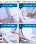Bidet Toilet Seat Attachment With Fresh Water Sprayer, Easy No Tool Install, Universal Fit, No Plumbing Or Electricity Needed