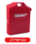 Heavy Duty 48 Volt 20Ah Electric Forklift Battery Plus Charger for Pallet Truck or Stacker, Red plastic battery case.