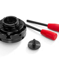 No Sweat Four Jaw Wood Lathe Chuck Set With One By Eight Tpi Thread For Self Centering Woodturning, includes chuck and tools