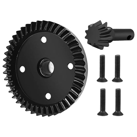 Gear Set Differential 43T 10T For 1/8 Traxxas Sledge RC Truck Hardened Steel Helical Gear and Pinion with Screws