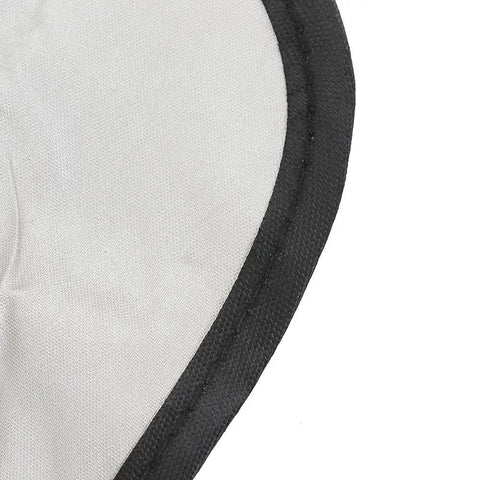 Close-up of Beige Outdoor Swing Canopy Replacement Top Cover edge detailing with durable 190T polyester taffeta material.