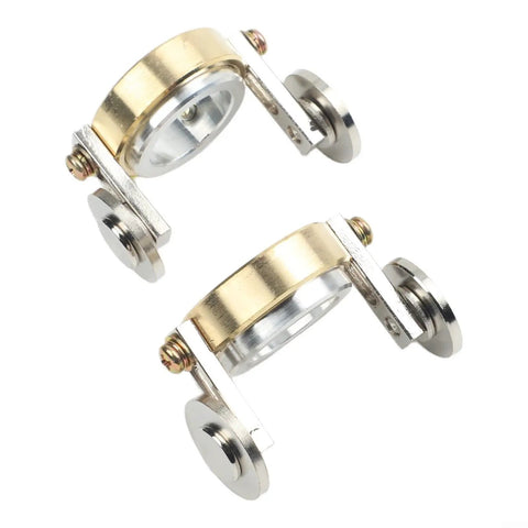Two Pcs Heavy Duty Slotted Cup Roller Guide Wheel With Brass Plated Standoff Spacer For Plasma Cutter Torch Support Bracket Compatible With AG60 60A SG55 Dead Straight Rolling Rail Kit