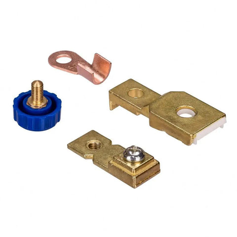 Heavy Duty 12V 80A Top Post Battery Disconnect Switch For Motorcycle Car Boat RV Truck ATV UTV And SUV, Brass Plated Zinc Alloy