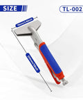 10 Inch Locking Sheet Metal Clamp With Trigger Release, heavy duty adjustable welding pliers, nickel plated tool, front view