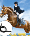 Two Pack Adjustable Leather Spur Straps For Western Boots with rider jumping horse, PU outer, soft faux leather inner