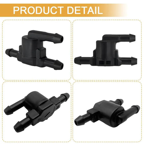 Four angles of Three Way Wiper Spray Jet Nozzle Connector Kit With Check Valve For Toyota Scion Lexus Windshield Washer