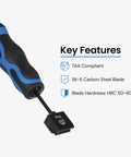Heavy Duty 110 Punch Down Tool For Four Pair Network Cables And Wiring Blocks With Comfortable Anti Slip Grip and precision blade.