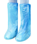 Disposable Shoe Covers 60 Pack 30 Pairs Waterproof Long Overshoes For Women Men Anti Slip Clear Blue Rain Boot Covers.