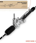 Beefed-Up Power Steering Rack And Pinion For Honda Civic 1996-2000 1.6L And Acura EL 1997-2000 1.6L With Inner Tie Rods And Dust Boots Hydraulic
