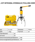 Top Shelf Hydraulic Gear Puller And Wheel Bearing Separator With Adjustable Dual And Triple Jaw Setup For Killer Auto Garage Work And Heavy Equipment Repair That Gets The Job Slickly Done in yellow case