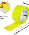 Heavy Duty Light Yellow Packing Tape Refills, 2.5 Mil Thick, 63 Mic Adhesion, 1.88 Inch Wide By 60 Yards, 6 Rolls For Boxes