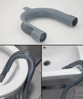 Washer Drain Hose Guide Mounting Bracket U Shape Replacement Part For WH41X10133 shown installed and in detail