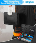 Pro Grade Rivet Nut Tool Kit With 6 Mandrels And 125 Rivet Nuts M3 To M10 Heavy Duty Hand Rivnut Gun in storage case for auto repair