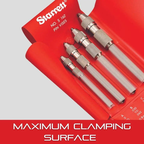 Pin Vise Set With Knurled Handles For A Smooth Quick Grip Smaller Body Diameter For Easy Thumb To Finger Switch Tapered Collet