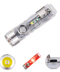 Rechargeable USB C EDC Flashlight Keychain Mini Light 650 Lumens Ultra Bright Compact Pocket Torch With Magnetic Clip and Tail Base