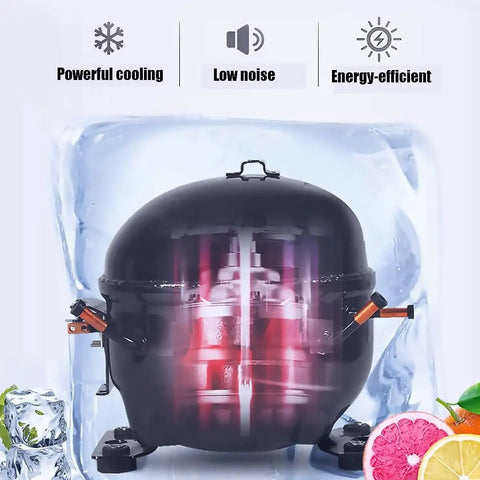 Massive Upright Freezer, Deep Freeze Cold Storage With Slick Casters And Tight Seal Lid For Home Basement Or Apartment with powerful cooling.