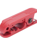 Fabater Auto Adjusting Wire Stripper Tool With Ergonomic Handle features a red plastic design for precise cable cutting.