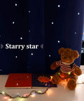 Star Cutout Blackout Curtains For Kids Room And Bedroom, Navy Blue Light Blocking Drapes With Dreamy Twinkle Stars, 42W X 63L