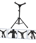 Badass Foldable Snare Drum Rack With Heavy Duty Alloy Stand And No Sweat Setup For Home Studio Practice Collapsible Black Support Frame