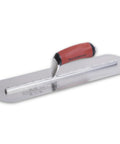 Fully Rounded Concrete Finishing Trowel With High Carbon Steel Blade And DuraSoft Handle, 16 x 4, Made In USA, Xtralite Aluminum Mounting, MXS66FRD Pro