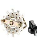 Band Selector Rotary Switch 2 Pole 5 Position 1 Deck With Knob And Mounting Nut, 12 Pins, 9.7mm Mount Hole, 6mm Shaft, DIY Electronics