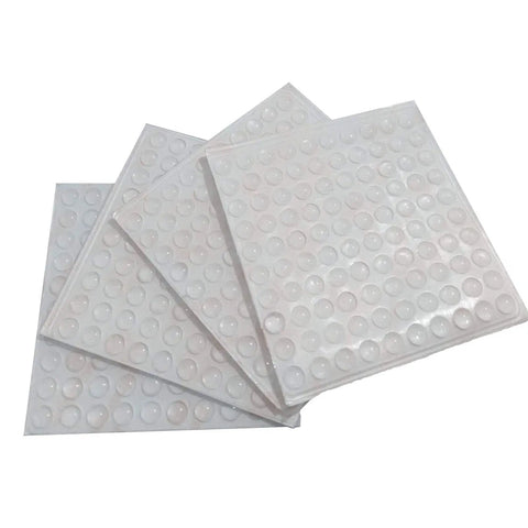 Self Adhesive Clear Rubber Feet Tiny Bumper Pads for Furniture 6mm Diameter 2mm Thick 400 Pcs on a sheet