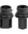 2 Pack Front Turn Signal Bulb Sockets Replaces 224-394-025 For Freightliner Cascadia M2 Columbia Headlight Turn Signal Socket Fits 4157NA 3157NA Bulbs, black plastic