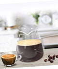 Thickened Glass Turkish Coffee Pot 16 Oz Borosilicate Teapot With Side Handle For Stovetop Brewing Coffee And Heating Milk
