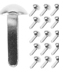 100 Piece Iron Brads With Double Leg Pins For Puppet Craft, Scrapbooking, Doll Making, Shadow Puppet Accessories, Paper Fasteners