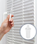 Window Shutter Repair Kit With Spring Loaded Replacement Pins For Quick Fixes Secure Fit And Easy Operation 80 Piece Set Of Roller Shutter Parts For Durable Long Lasting Functionality. White spring pin for shutter repair held by hand