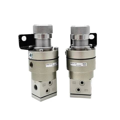 Heavy Duty Dual Pressure Control Regulating Valve With Built In Logic And Precision Balancing For Punching Machines, dual valve with metal casing