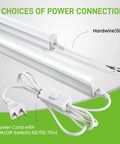 Ultra Bright 4 Foot LED Shop Light Bar With 2300 Lumens And 6500K Cool White Energy Efficient Linkable Ceiling And Under Cabinet Lighting For Garage Workshop Basement FCC Certified 4 Pack with power connection options