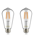 Edison ST19 ST64 WiFi LED Smart Bulb Filament Vintage Style Tunable White 2700K To 6500K E26 Base 2 Pack