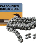 ANSI 35 Roller Chain 5 Feet With Free Connecting Link Carbon Steel Single Strand Drive Chain 159 Links Heavy Duty Replacement