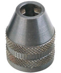 Three Jaw Keyless Drill Chuck For MICROMOT Systems, Steel Construction, Fits All MICROMOT Devices, 0.3-3.2 Mm Capacity (1/64 To 1/8 Inch), Easy Grippy Lock, Black Finish, Ideal For Precise Tiny Shaft Work