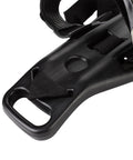Close-up of black nylon base of Scuba Diving Backpack With Adjustable Single Oxygen Bottle Holder showcasing slot for securing straps.