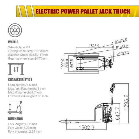 Semi Electric Pallet Jack With 3300 Lbs Capacity Plus Lithium Battery Electric Drive And Manual Hydraulic Lift For Smooth Warehouse Move And Garage Tasks No Sweat Heavy Duty Workhorse