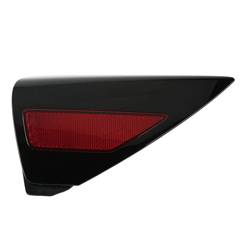 Rear Right Passenger Quarter Panel Charge Port Cover For 2020 2022 Electric Truck Rugged Abs Plastic Aftermarket Replacement with red reflective detail.