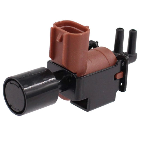 Side view of NewYall vacuum switching valve (VSV) with brown body, black connector, and two vacuum ports