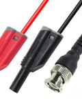 Digital Multimeter And Oscilloscope Kit With BNC To Dual 4mm Stackable Shrouded Banana Plug Probes And 100cm Test Leads Cable
