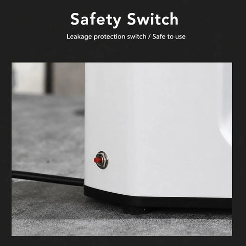 Safety switch on Top Shelf Digital Touch Screen Commercial Coffee Grinder Built With Food Grade Stainless Steel Flat Burrs.