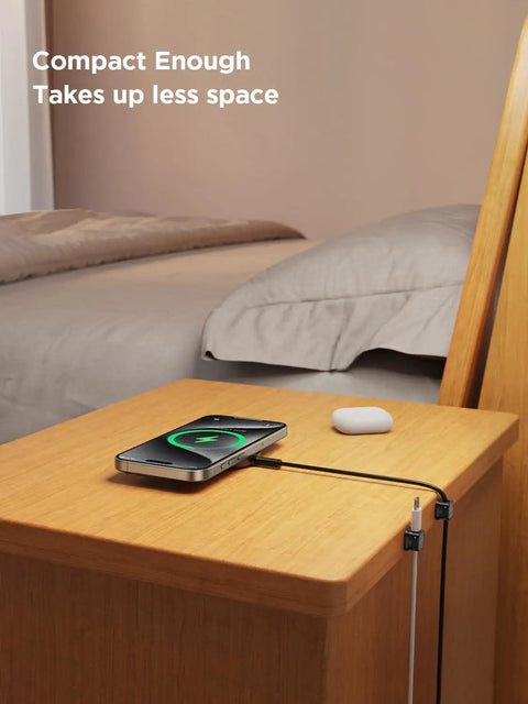9 Pack Magnetic Cable Clips With Smooth Adjustable Slots Self Adhesive Cord Holders under nightstand keeping cables tidy