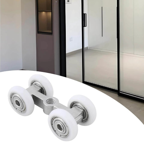 Two Pack Sliding Door Roller With 304 Stainless Steel Bearing For Home Sliding Doors And Bathroom Glass Doors front view