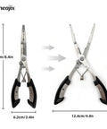 8.4 Inch Fishing Pliers With Safety Lock And Anti Loss Rope For Anglers, Extended Reach Pro Tackle Tool For Safe Hook Removal