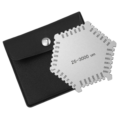 Pro Grade Wet Film Thickness Gauge Hexagon Comb For Paint Coatings And Lab Use Measures 25 To 3000 Microns with case
