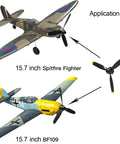 Three Sets RC Plane 3 Blade Propellers With Propeller Savers And Adapters For VolantexRC 761-11 761-12 761-13 P40 BF109 shown on planes